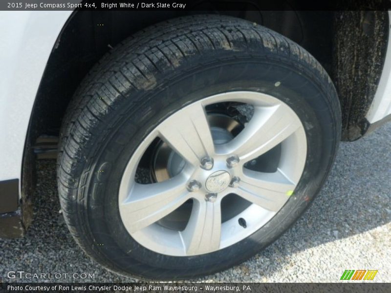 Bright White / Dark Slate Gray 2015 Jeep Compass Sport 4x4