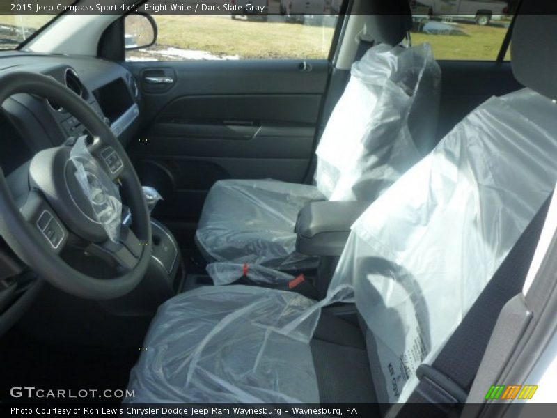 Bright White / Dark Slate Gray 2015 Jeep Compass Sport 4x4
