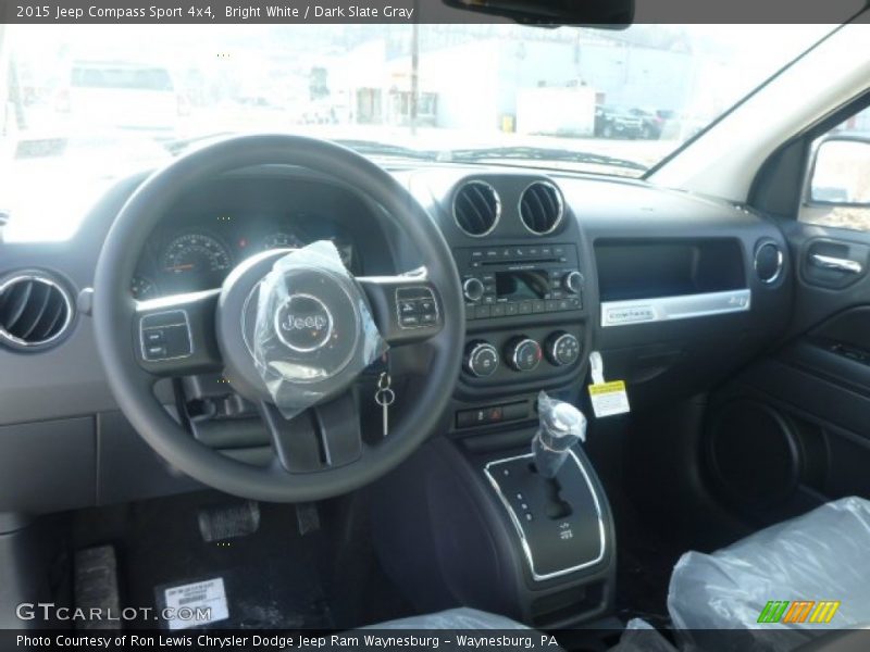 Bright White / Dark Slate Gray 2015 Jeep Compass Sport 4x4