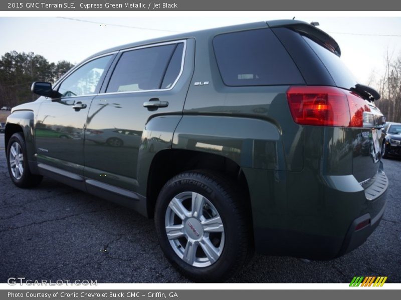 Cypress Green Metallic / Jet Black 2015 GMC Terrain SLE