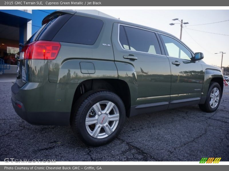 Cypress Green Metallic / Jet Black 2015 GMC Terrain SLE