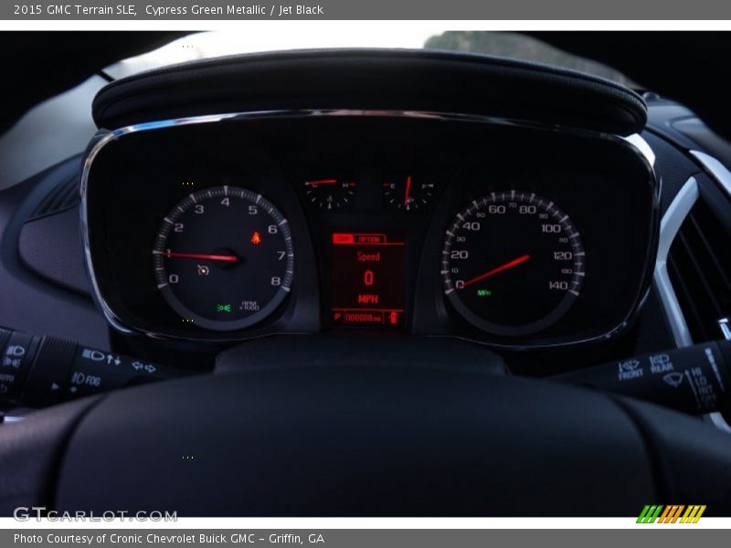 Cypress Green Metallic / Jet Black 2015 GMC Terrain SLE