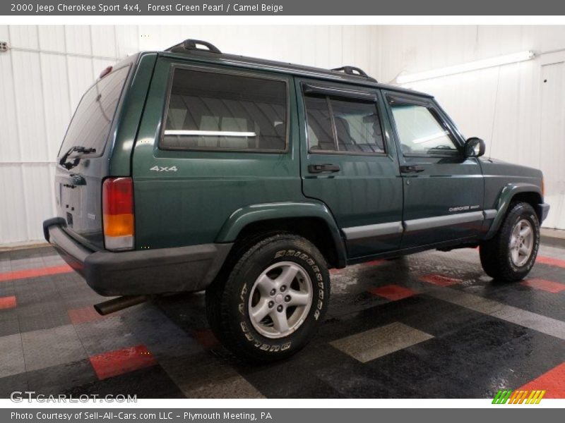 Forest Green Pearl / Camel Beige 2000 Jeep Cherokee Sport 4x4