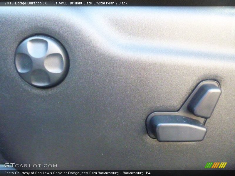 Brilliant Black Crystal Pearl / Black 2015 Dodge Durango SXT Plus AWD