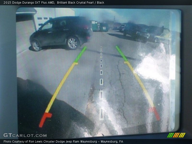 Brilliant Black Crystal Pearl / Black 2015 Dodge Durango SXT Plus AWD