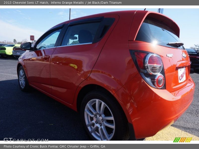 Inferno Orange Metallic / Jet Black/Dark Titanium 2013 Chevrolet Sonic LT Hatch