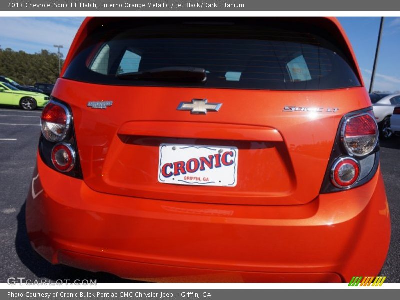Inferno Orange Metallic / Jet Black/Dark Titanium 2013 Chevrolet Sonic LT Hatch