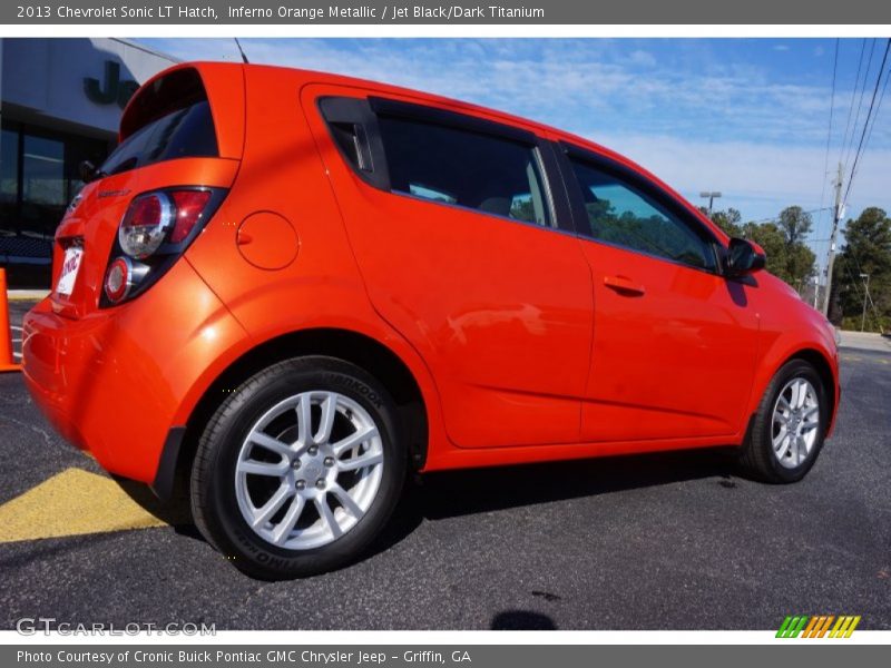 Inferno Orange Metallic / Jet Black/Dark Titanium 2013 Chevrolet Sonic LT Hatch