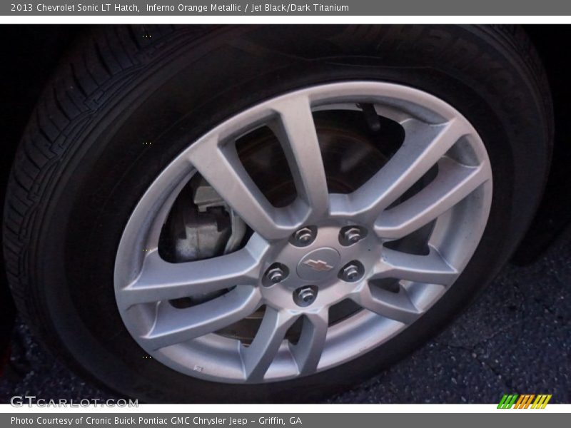 Inferno Orange Metallic / Jet Black/Dark Titanium 2013 Chevrolet Sonic LT Hatch