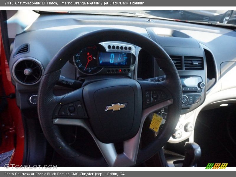 Inferno Orange Metallic / Jet Black/Dark Titanium 2013 Chevrolet Sonic LT Hatch