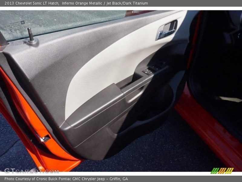 Inferno Orange Metallic / Jet Black/Dark Titanium 2013 Chevrolet Sonic LT Hatch