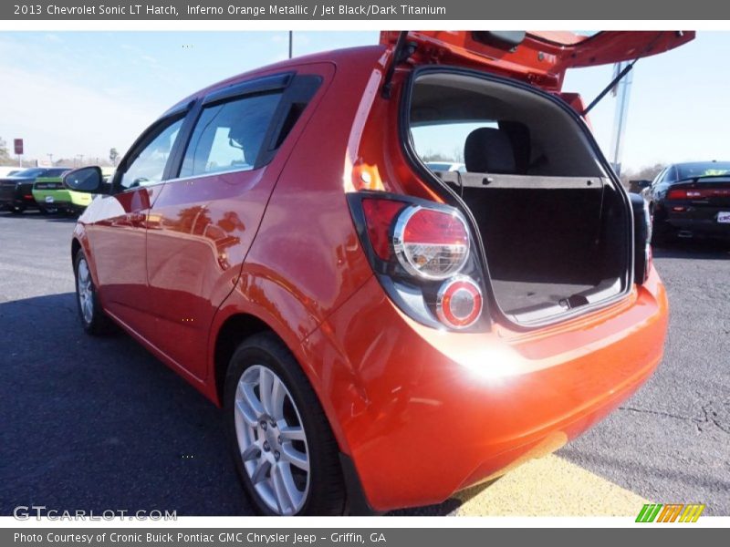 Inferno Orange Metallic / Jet Black/Dark Titanium 2013 Chevrolet Sonic LT Hatch