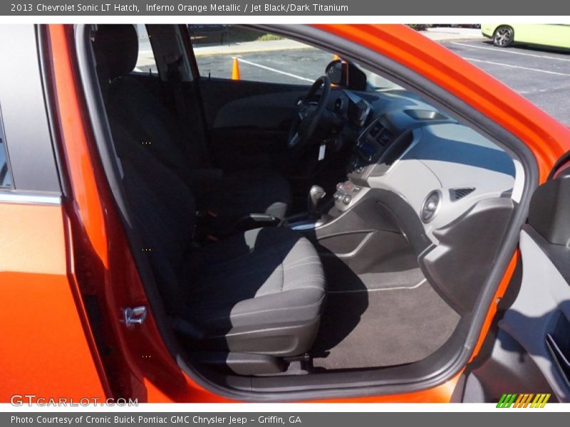 Inferno Orange Metallic / Jet Black/Dark Titanium 2013 Chevrolet Sonic LT Hatch
