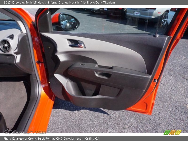 Inferno Orange Metallic / Jet Black/Dark Titanium 2013 Chevrolet Sonic LT Hatch