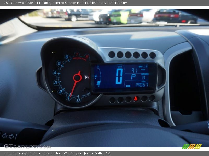 Inferno Orange Metallic / Jet Black/Dark Titanium 2013 Chevrolet Sonic LT Hatch