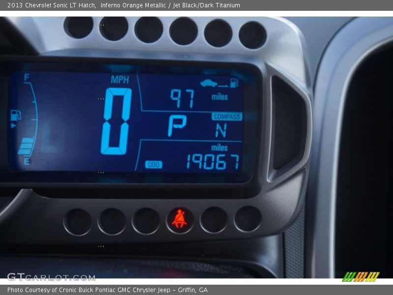 Inferno Orange Metallic / Jet Black/Dark Titanium 2013 Chevrolet Sonic LT Hatch