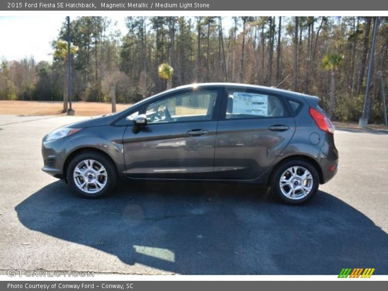 Magnetic Metallic / Medium Light Stone 2015 Ford Fiesta SE Hatchback