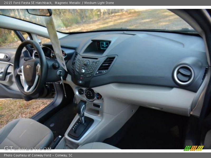 Magnetic Metallic / Medium Light Stone 2015 Ford Fiesta SE Hatchback
