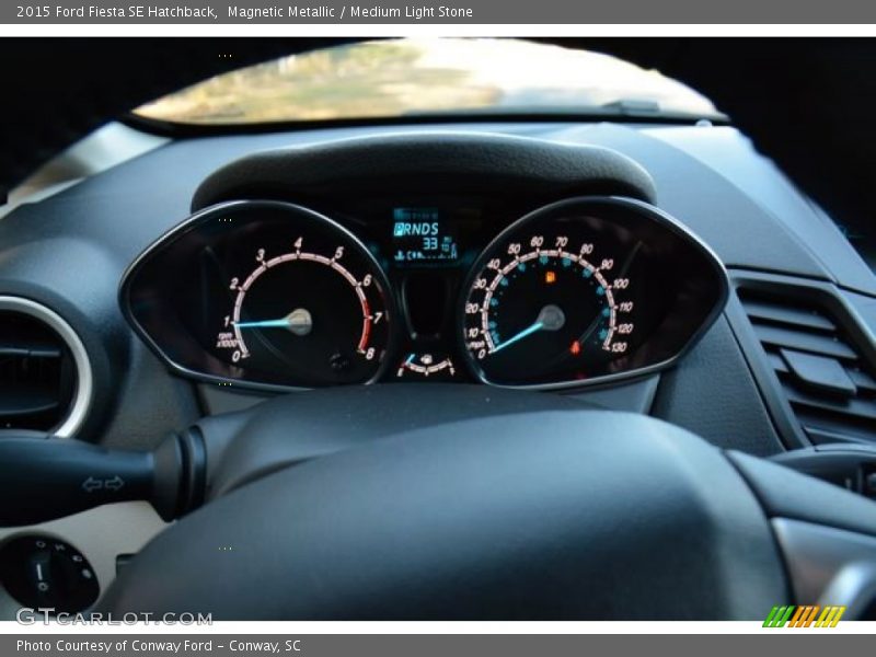 Magnetic Metallic / Medium Light Stone 2015 Ford Fiesta SE Hatchback