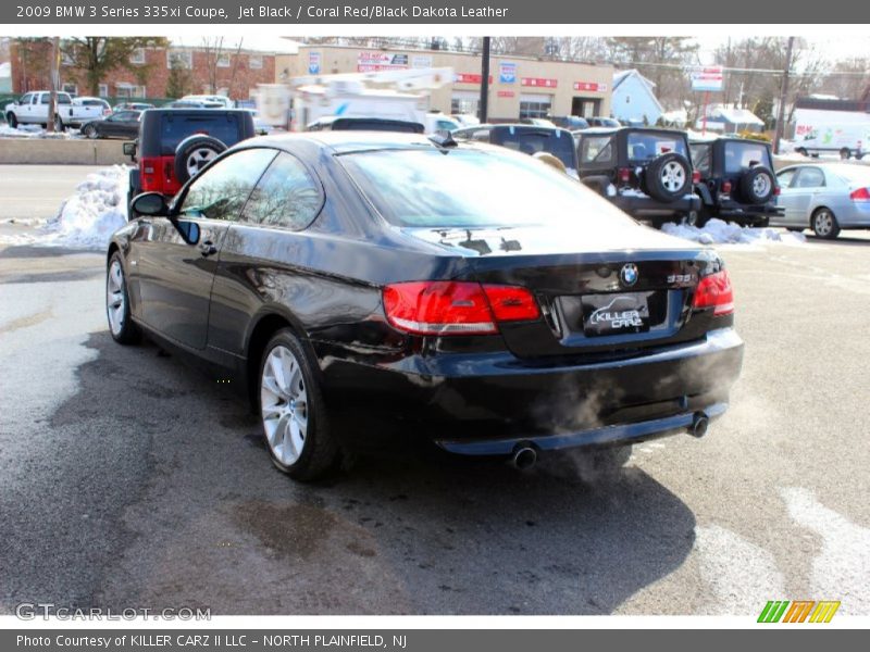 Jet Black / Coral Red/Black Dakota Leather 2009 BMW 3 Series 335xi Coupe
