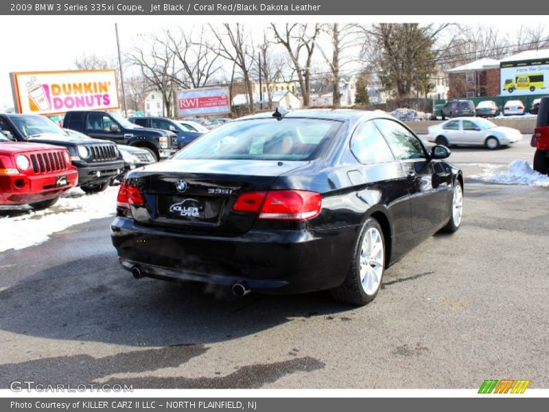 Jet Black / Coral Red/Black Dakota Leather 2009 BMW 3 Series 335xi Coupe