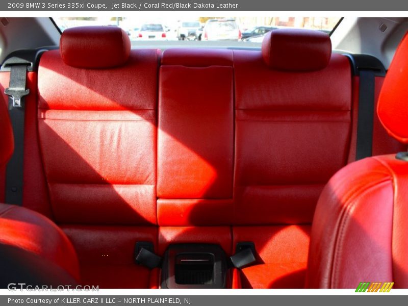 Jet Black / Coral Red/Black Dakota Leather 2009 BMW 3 Series 335xi Coupe