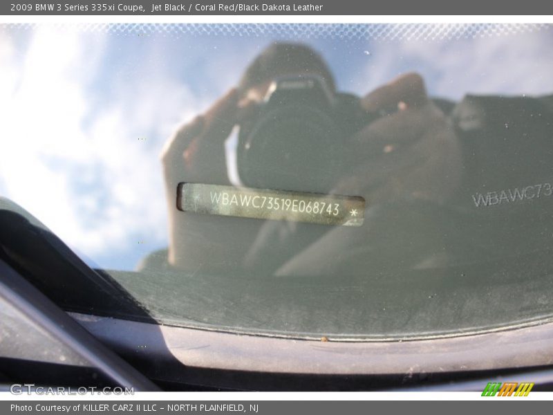 Jet Black / Coral Red/Black Dakota Leather 2009 BMW 3 Series 335xi Coupe