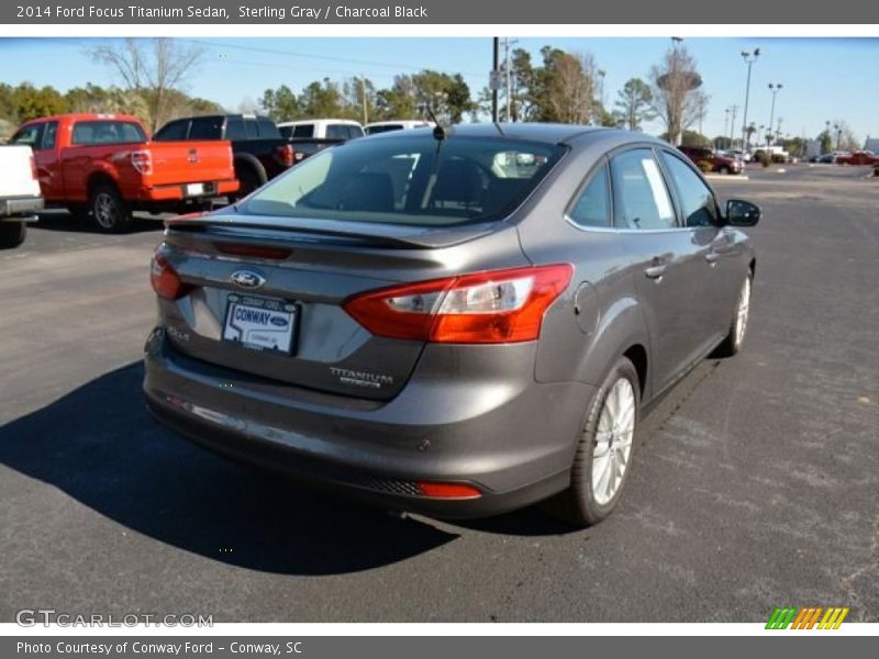 Sterling Gray / Charcoal Black 2014 Ford Focus Titanium Sedan