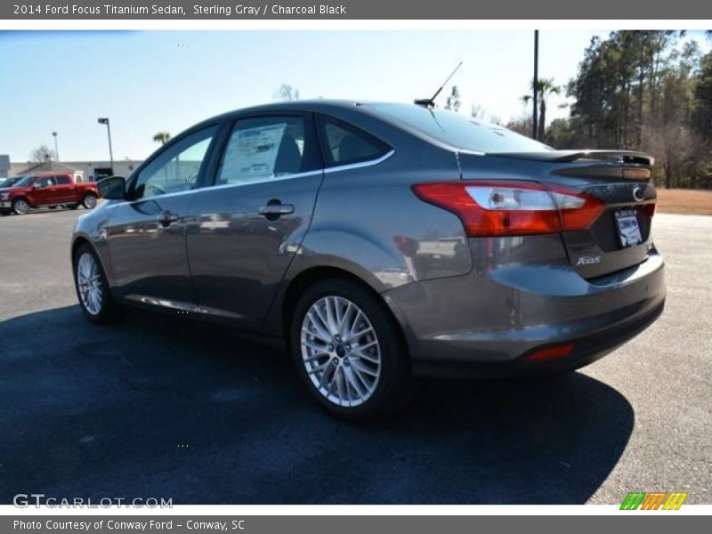 Sterling Gray / Charcoal Black 2014 Ford Focus Titanium Sedan