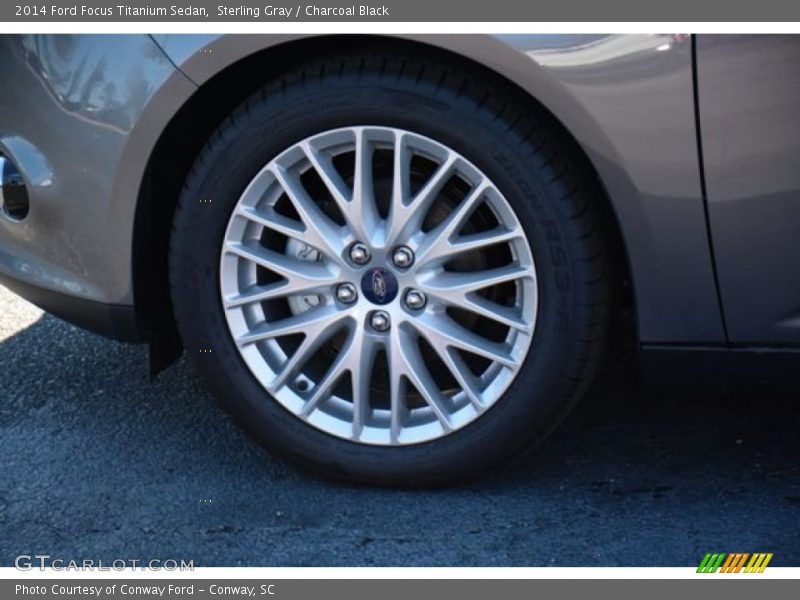 Sterling Gray / Charcoal Black 2014 Ford Focus Titanium Sedan