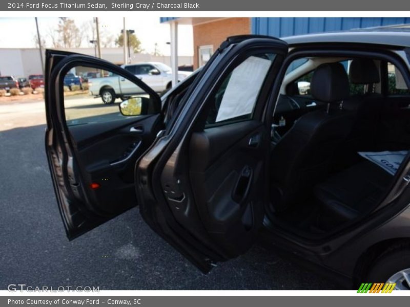 Sterling Gray / Charcoal Black 2014 Ford Focus Titanium Sedan