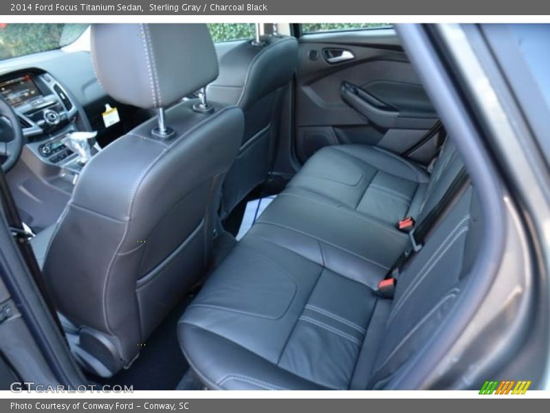 Sterling Gray / Charcoal Black 2014 Ford Focus Titanium Sedan