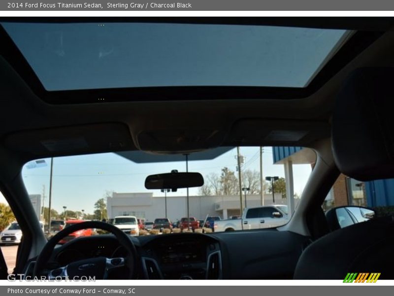 Sterling Gray / Charcoal Black 2014 Ford Focus Titanium Sedan