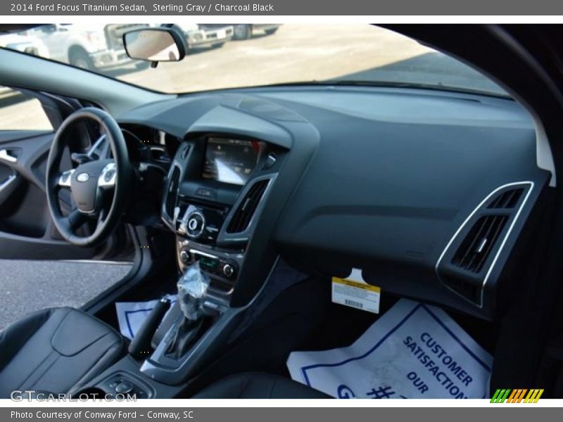 Sterling Gray / Charcoal Black 2014 Ford Focus Titanium Sedan