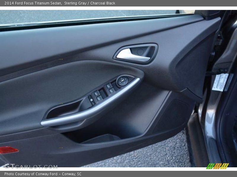 Sterling Gray / Charcoal Black 2014 Ford Focus Titanium Sedan