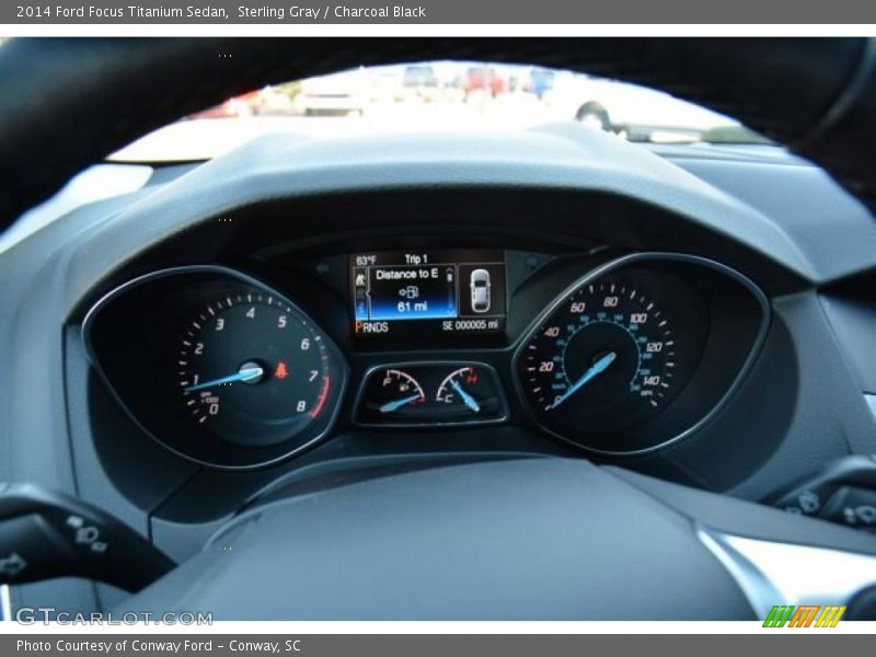 Sterling Gray / Charcoal Black 2014 Ford Focus Titanium Sedan
