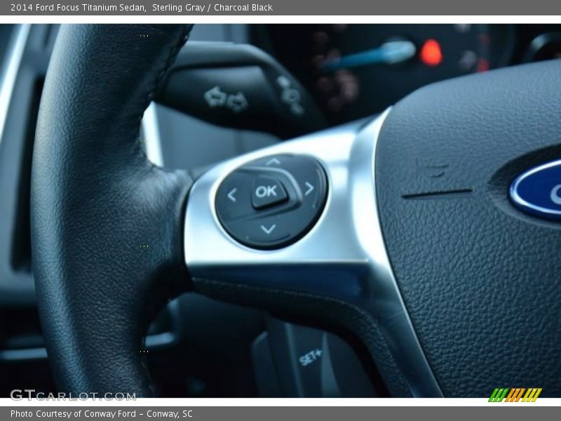 Sterling Gray / Charcoal Black 2014 Ford Focus Titanium Sedan