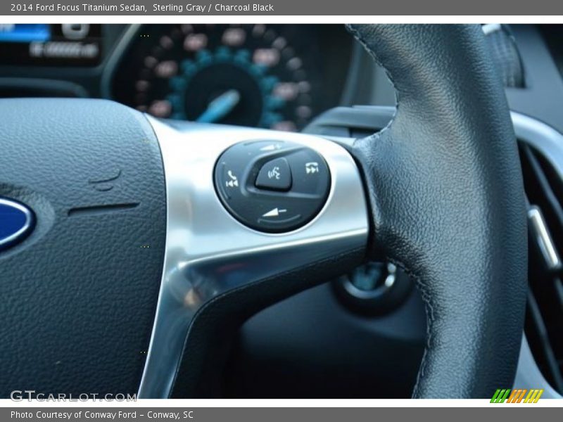 Sterling Gray / Charcoal Black 2014 Ford Focus Titanium Sedan