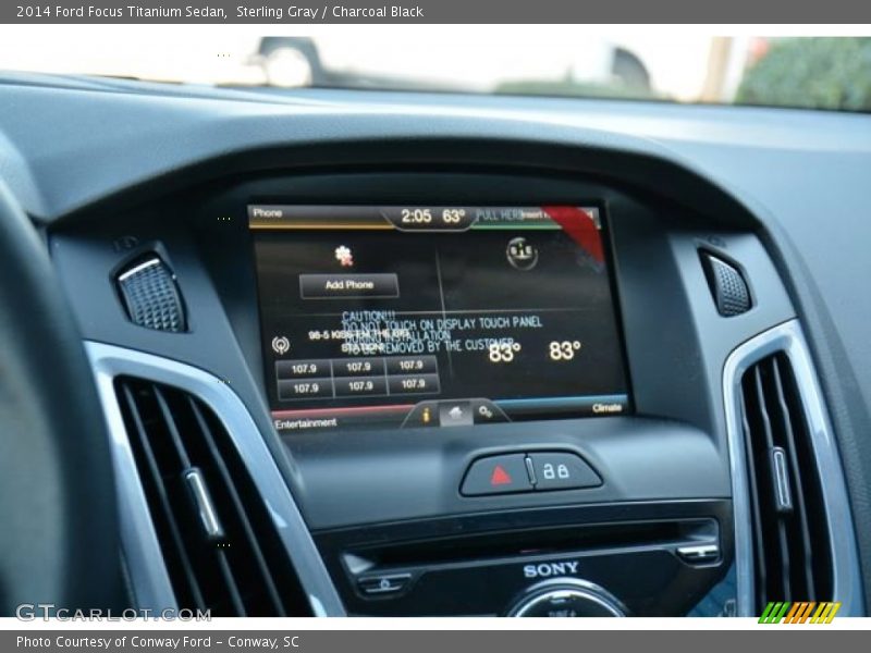 Sterling Gray / Charcoal Black 2014 Ford Focus Titanium Sedan