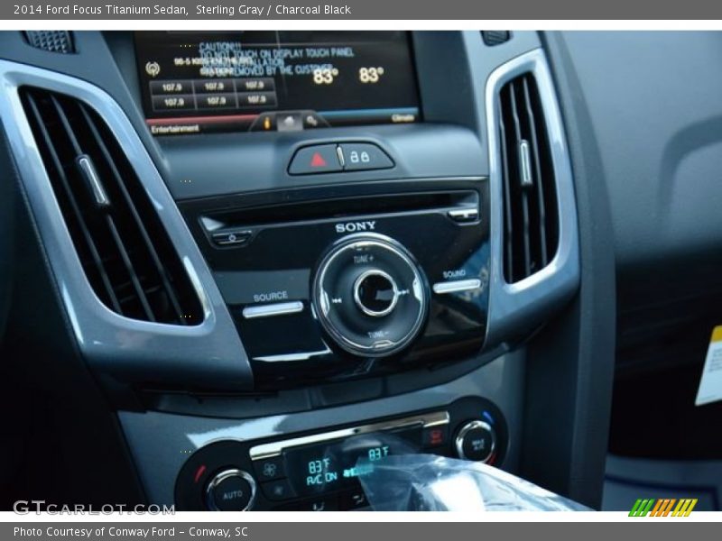 Sterling Gray / Charcoal Black 2014 Ford Focus Titanium Sedan