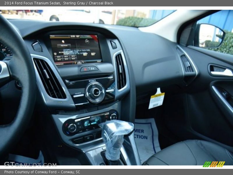 Sterling Gray / Charcoal Black 2014 Ford Focus Titanium Sedan