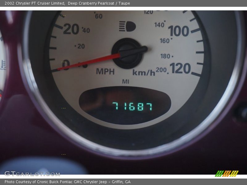 Deep Cranberry Pearlcoat / Taupe 2002 Chrysler PT Cruiser Limited