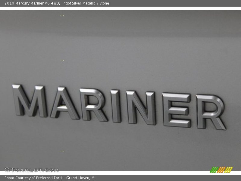 Ingot Silver Metallic / Stone 2010 Mercury Mariner V6 4WD