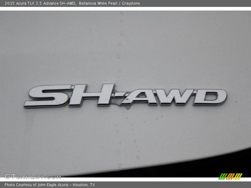 Bellanova White Pearl / Graystone 2015 Acura TLX 3.5 Advance SH-AWD