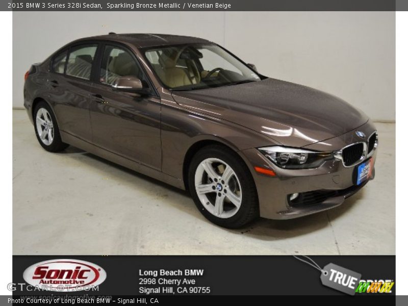 Sparkling Bronze Metallic / Venetian Beige 2015 BMW 3 Series 328i Sedan