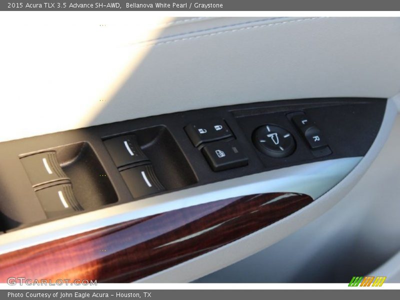 Bellanova White Pearl / Graystone 2015 Acura TLX 3.5 Advance SH-AWD