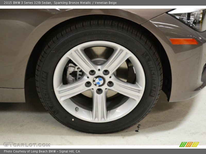 Sparkling Bronze Metallic / Venetian Beige 2015 BMW 3 Series 328i Sedan