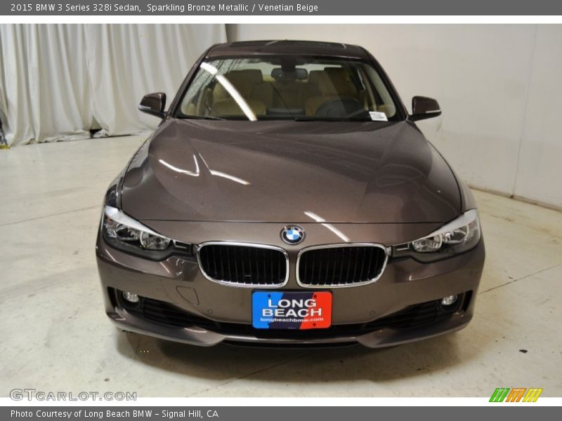 Sparkling Bronze Metallic / Venetian Beige 2015 BMW 3 Series 328i Sedan