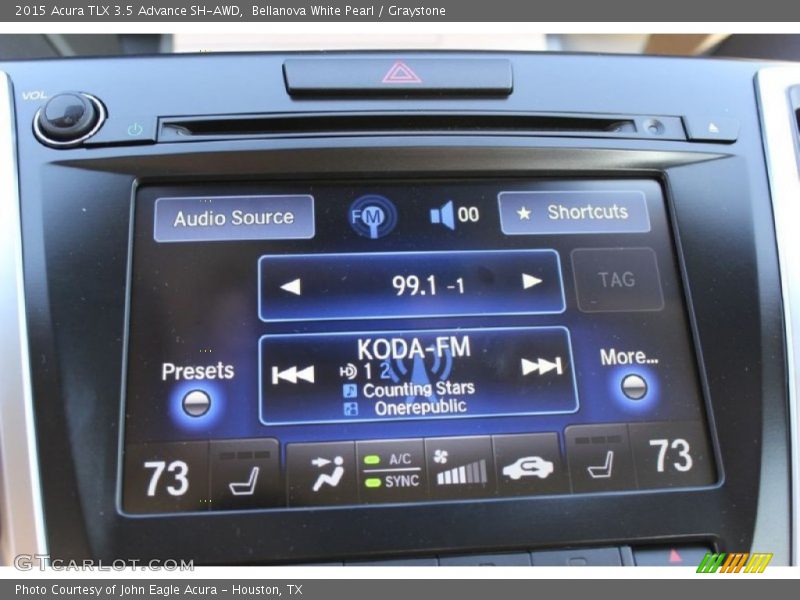 Bellanova White Pearl / Graystone 2015 Acura TLX 3.5 Advance SH-AWD