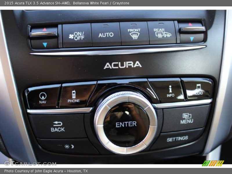 Bellanova White Pearl / Graystone 2015 Acura TLX 3.5 Advance SH-AWD